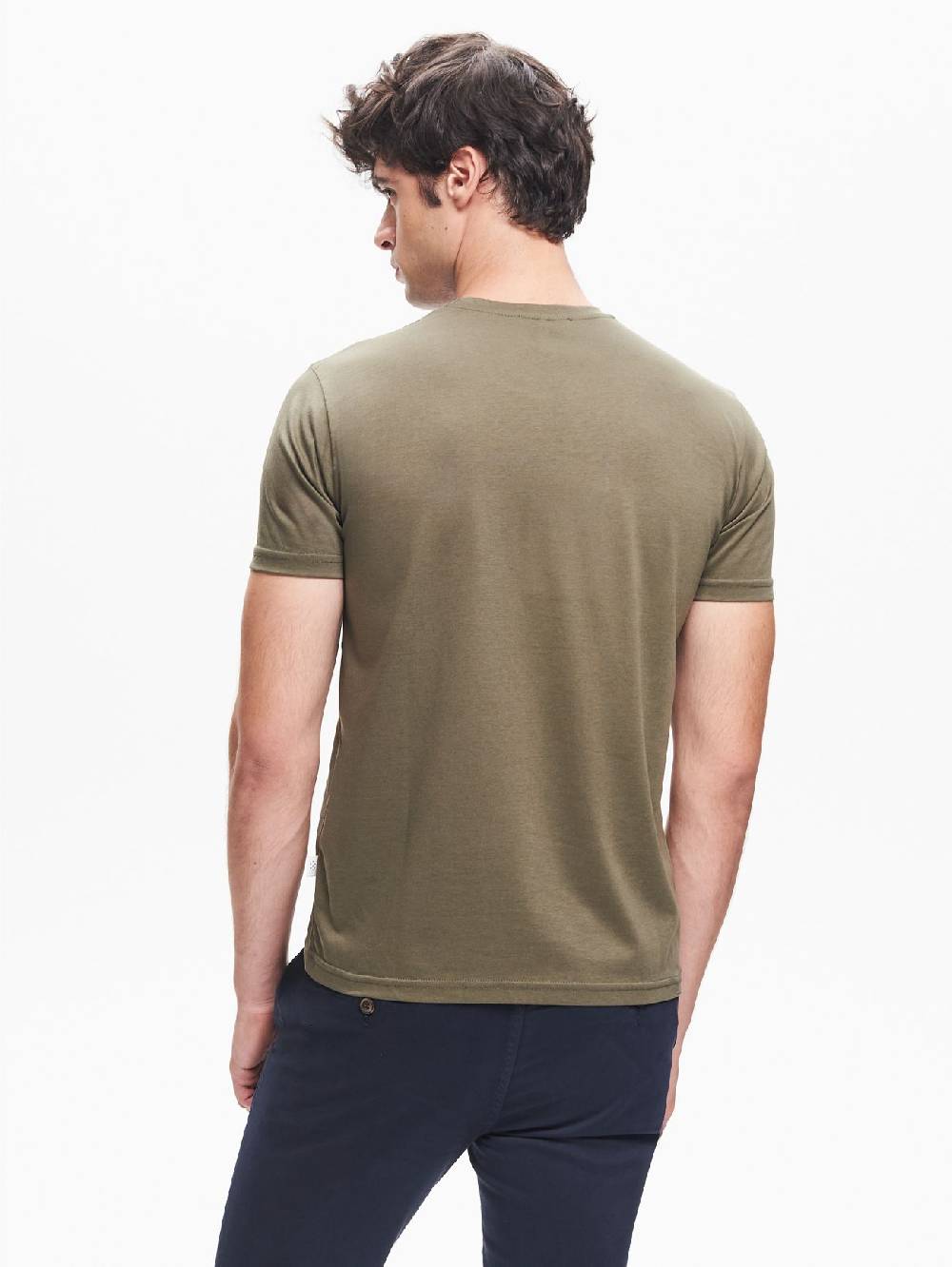 Rinascimento T-shirt Girocollo Uomo Taschino a Filetto QB24 Nuovo