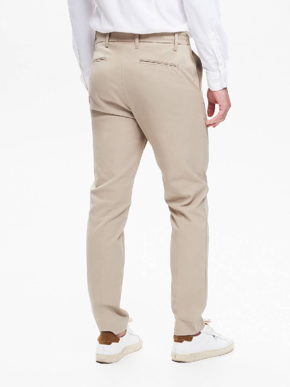 Rinascimento Pantaloni in Tessuto Tecnico Uomo Diagonale QB24 Spedizione Gratuita