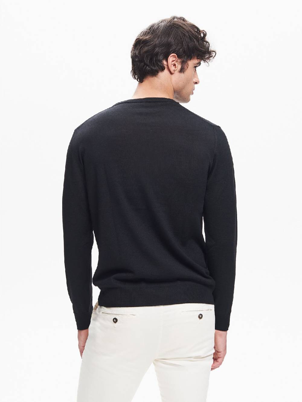 Rinascimento Maglia Girocollo Uomo Basic Nero QB24 Consegna Veloce