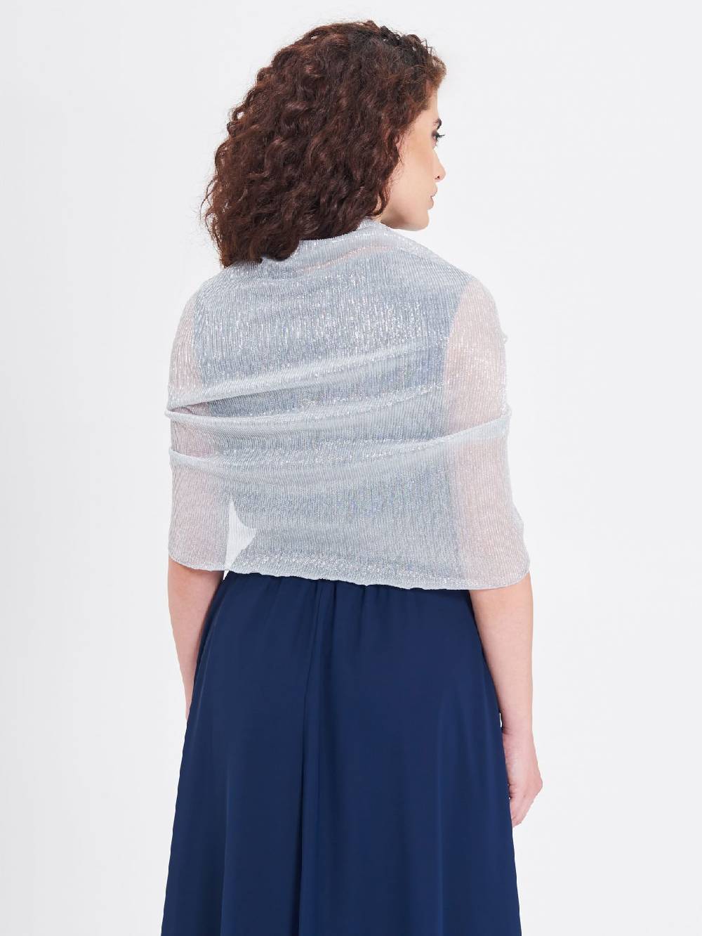 Rinascimento Stola Lurex Argento Convenienza
