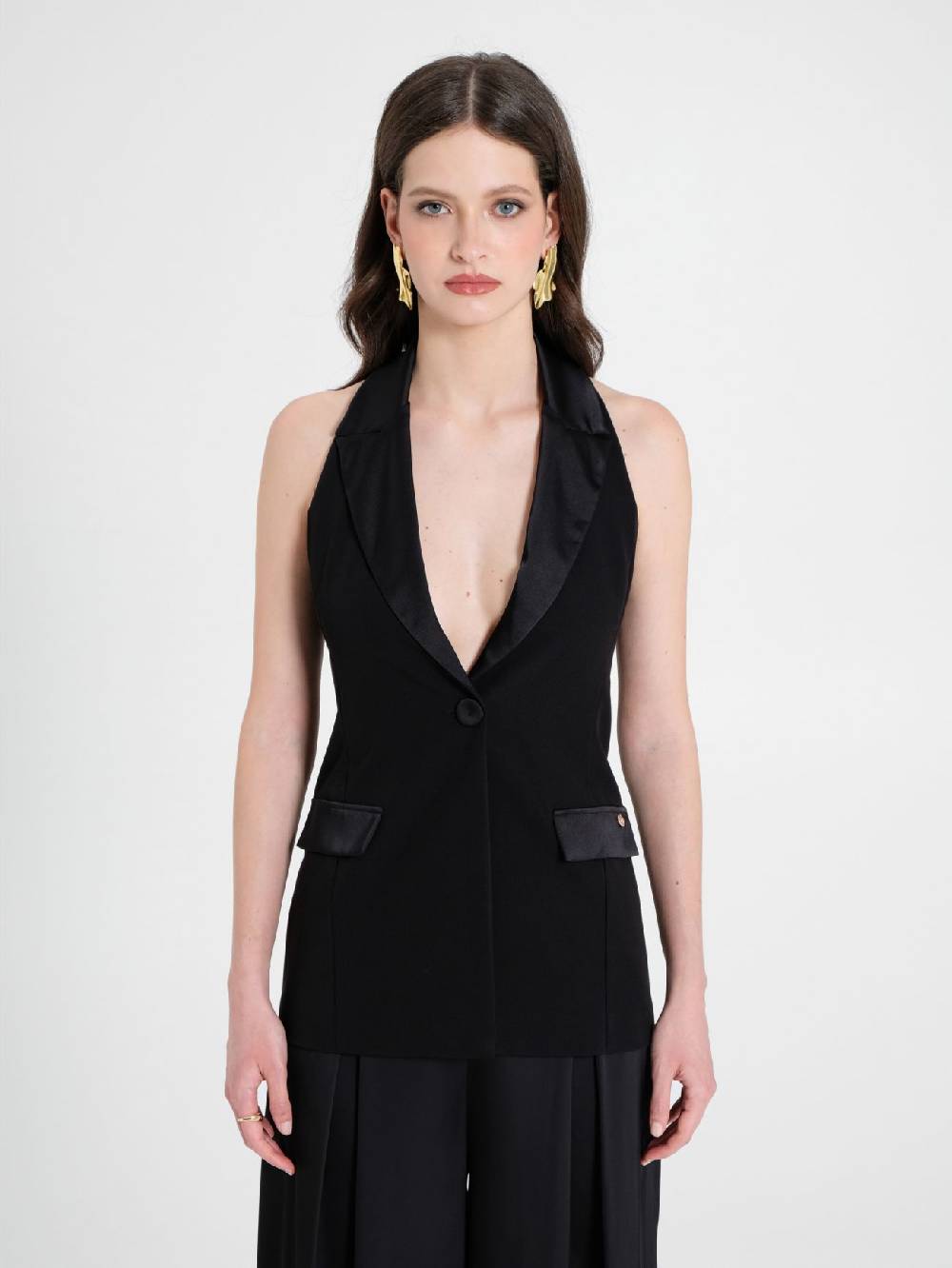 Rinascimento Gilet con dettagli in Raso Soddisfazione Garantita