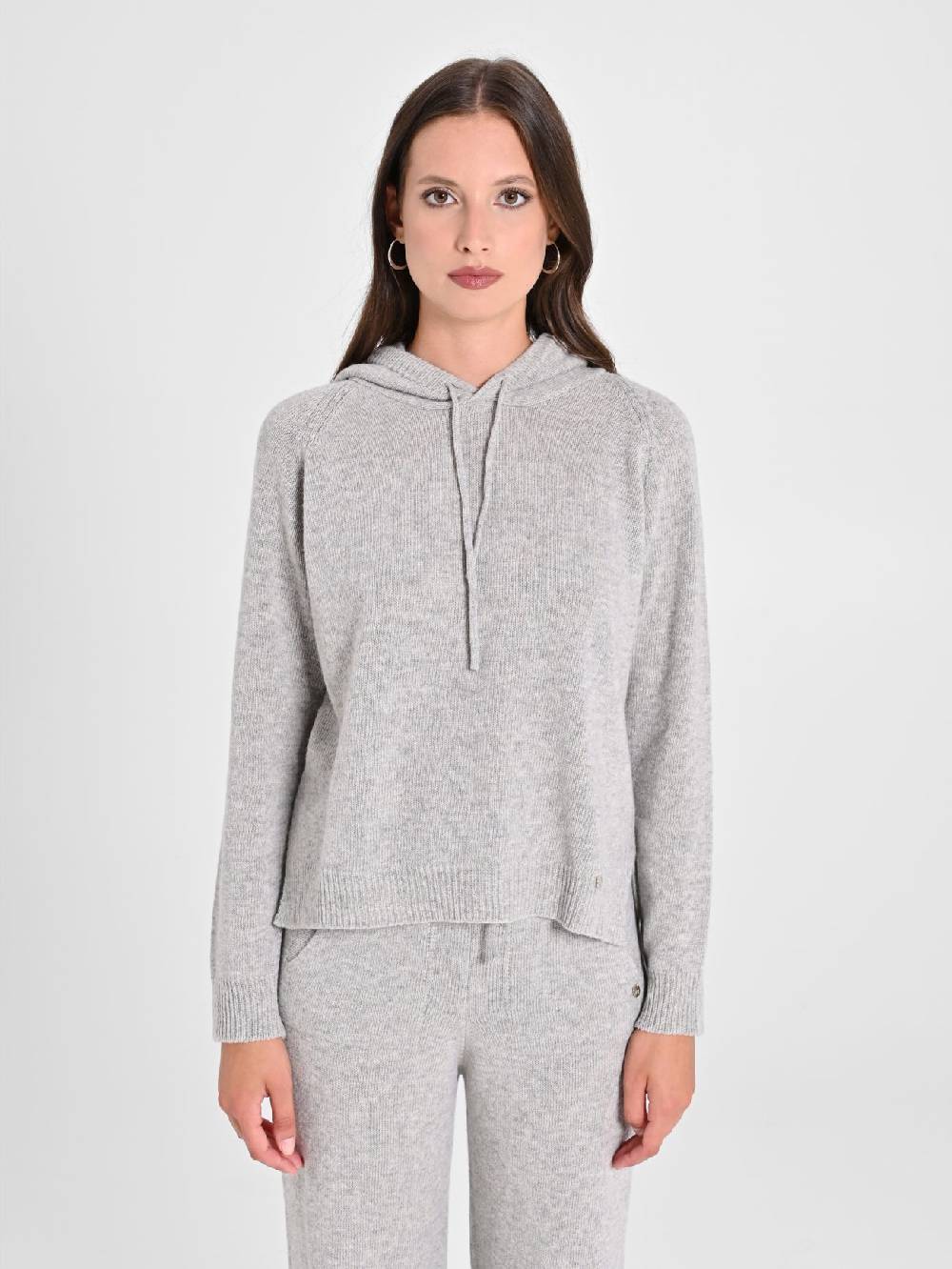 Rinascimento Maglia con Cappuccio Misto Cachemire Hotsell