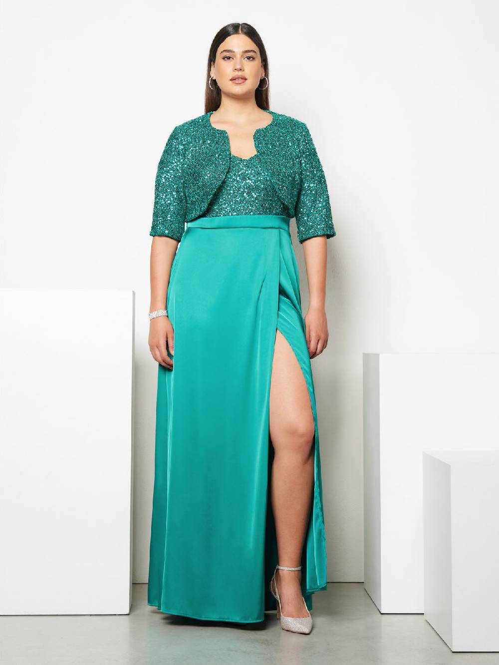 Rinascimento Coprispalle Curvy in Paillettes Negozio