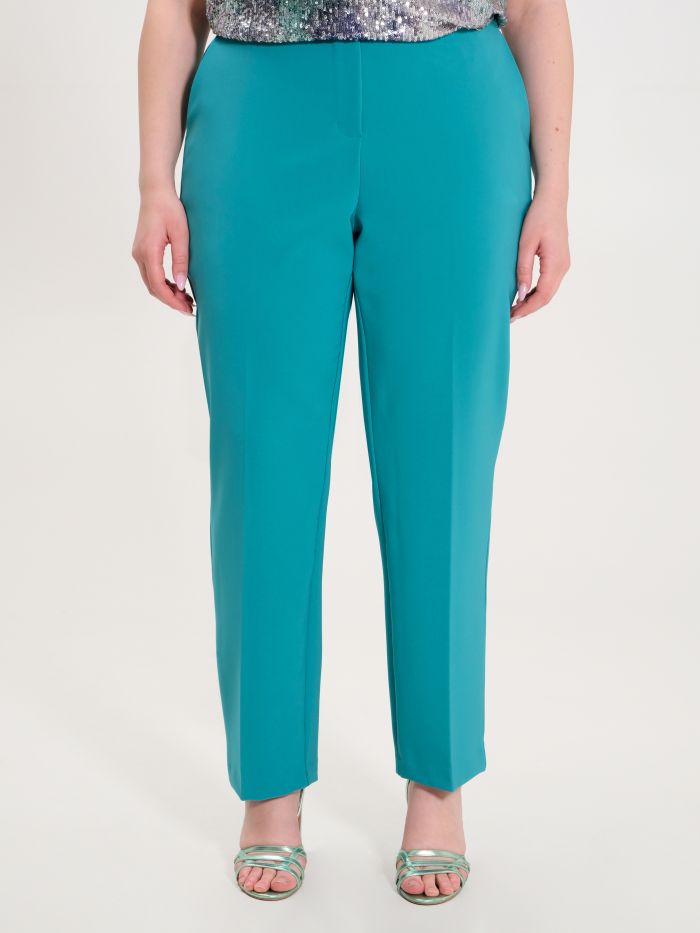 Rinascimento Pantaloni Curvy Verde Moda