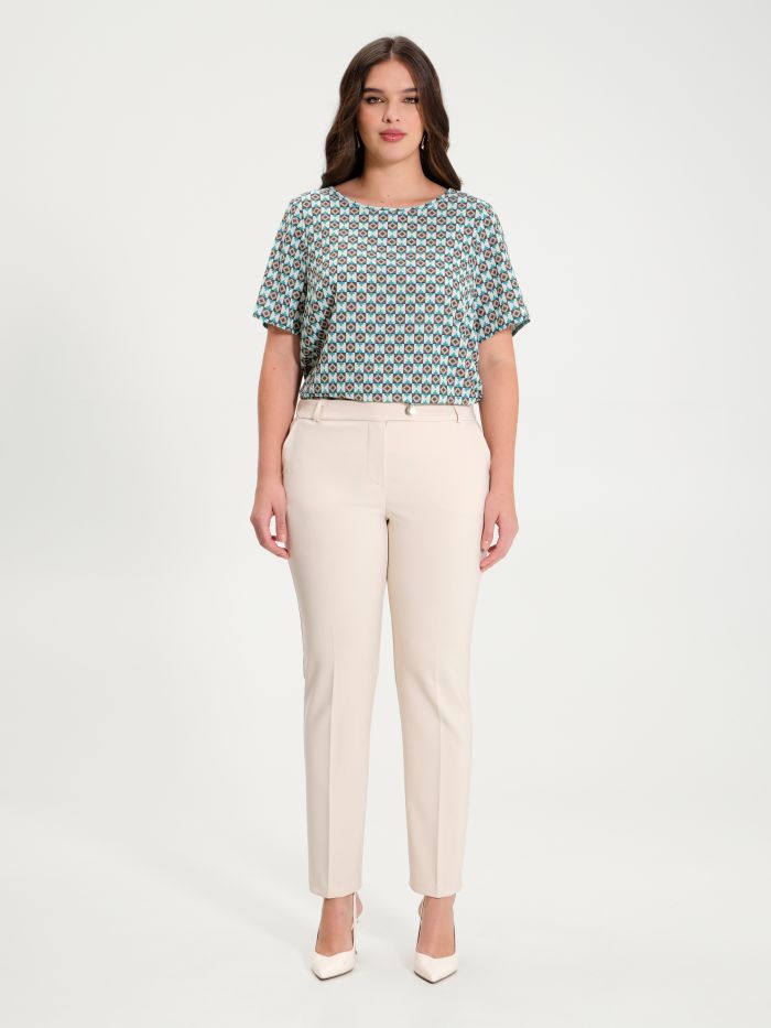 Rinascimento Pantaloni Curvy Beige Italy
