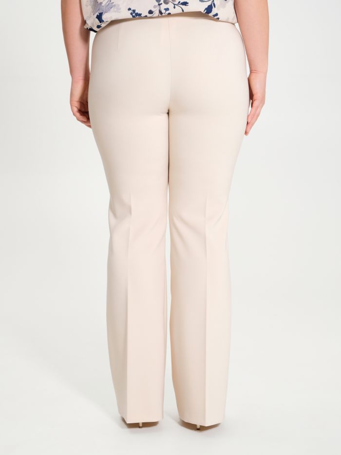 Rinascimento Pantaloni Curvy a Palazzo in Tessuto Tecnico Italia