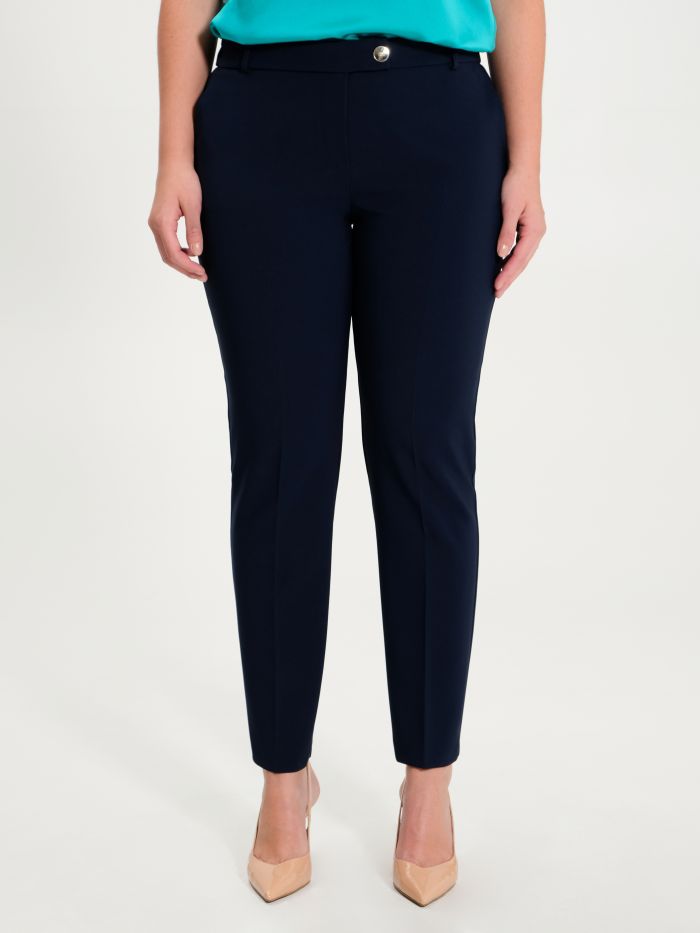 Rinascimento Pantaloni Curvy Blu Navy 2025