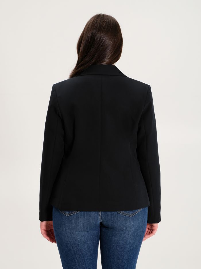 Rinascimento Giacca Curvy 6 Bottoni Nero In Linea