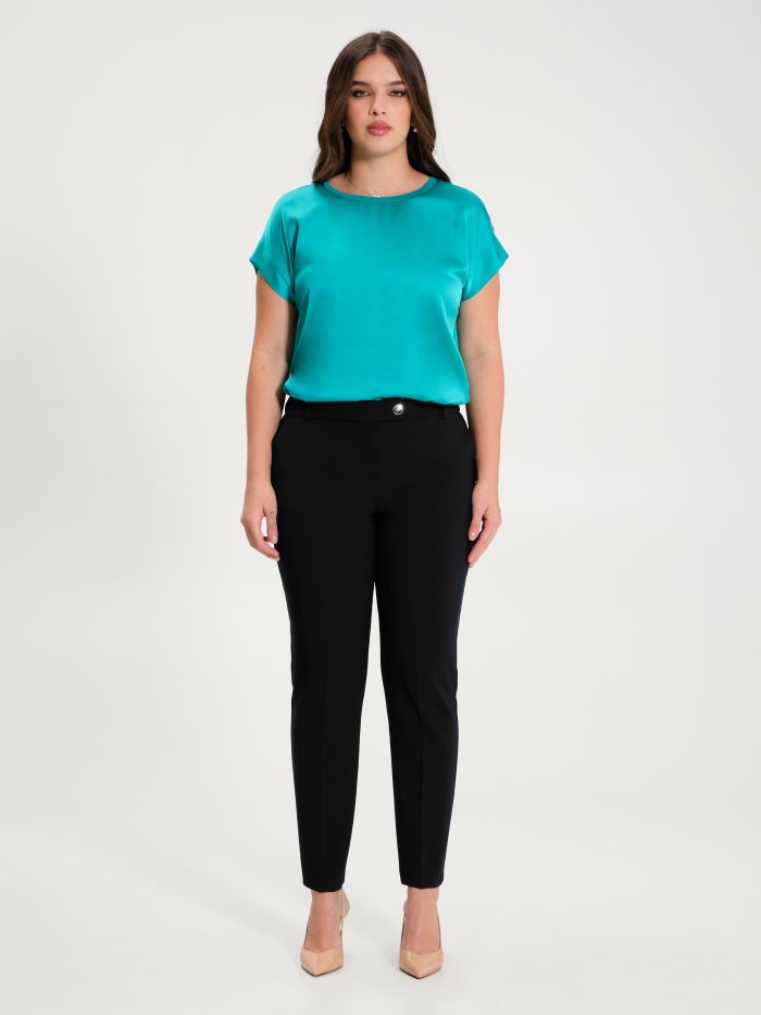Rinascimento Pantaloni Curvy Nero Nuovo