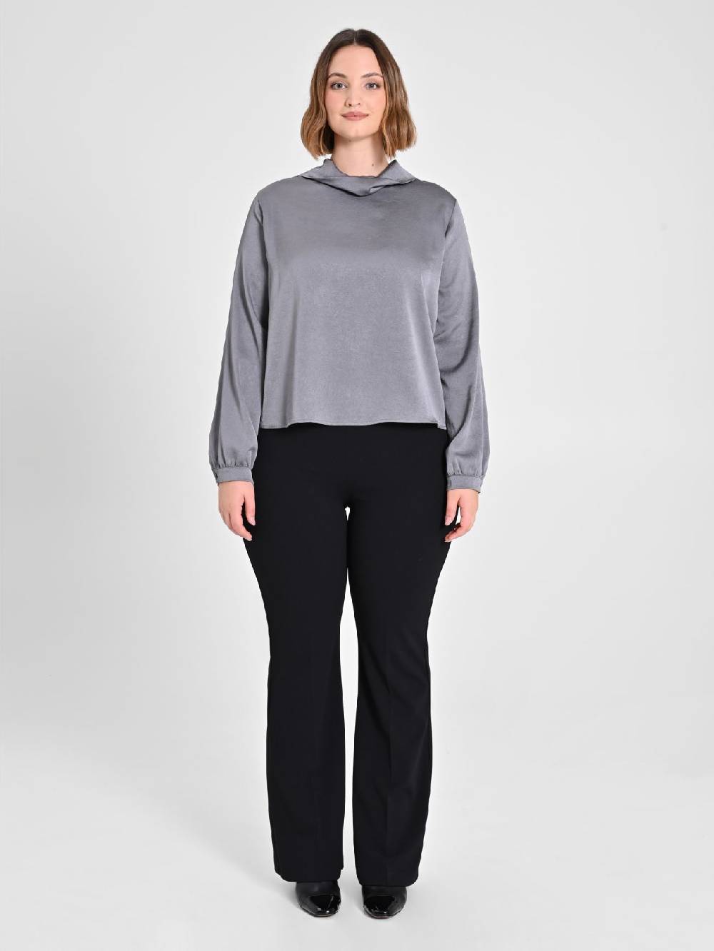 Rinascimento Blusa Grigia Curvy Italy