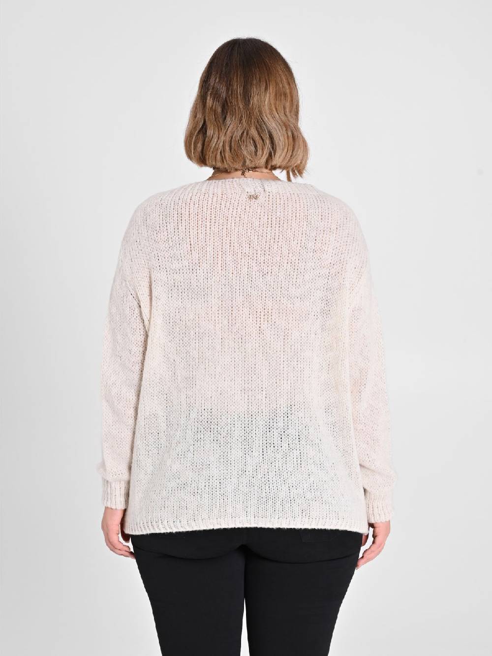 Rinascimento Maglioncino Curvy Bianco Qualità