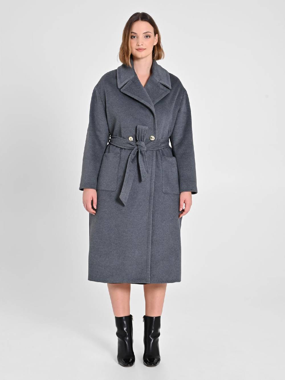 Rinascimento Cappotto Curvy Grigio Spedizione Gratuita