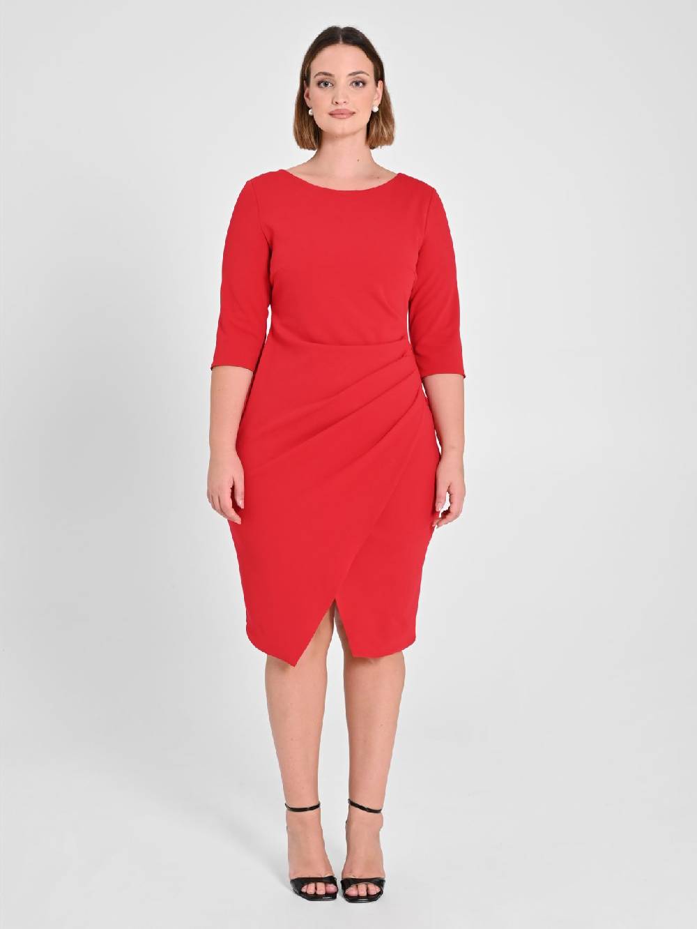 Rinascimento Tubino Curvy Rosso Acquista Ora