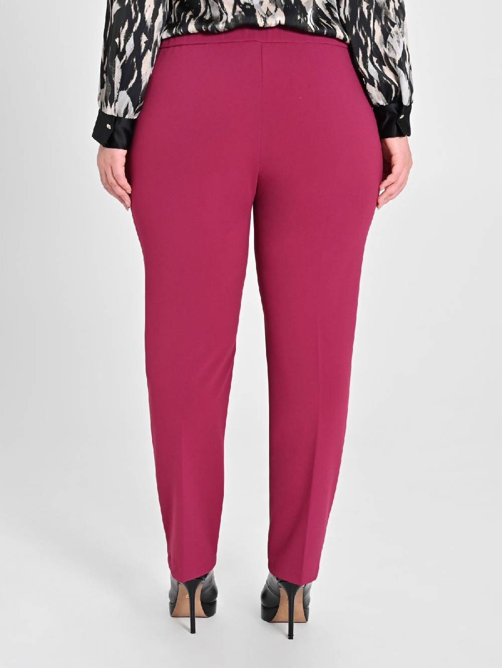 Rinascimento Pantaloni Curvy Skinny Bordeaux Fino Al -60%