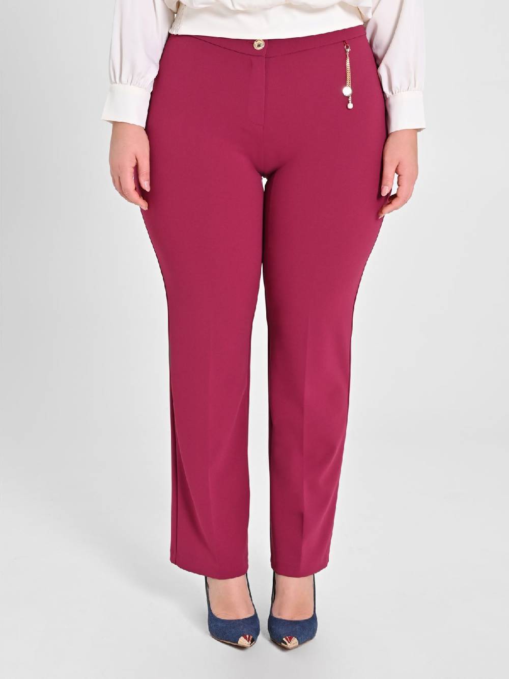 Rinascimento Pantaloni Curvy Bordeaux Novità