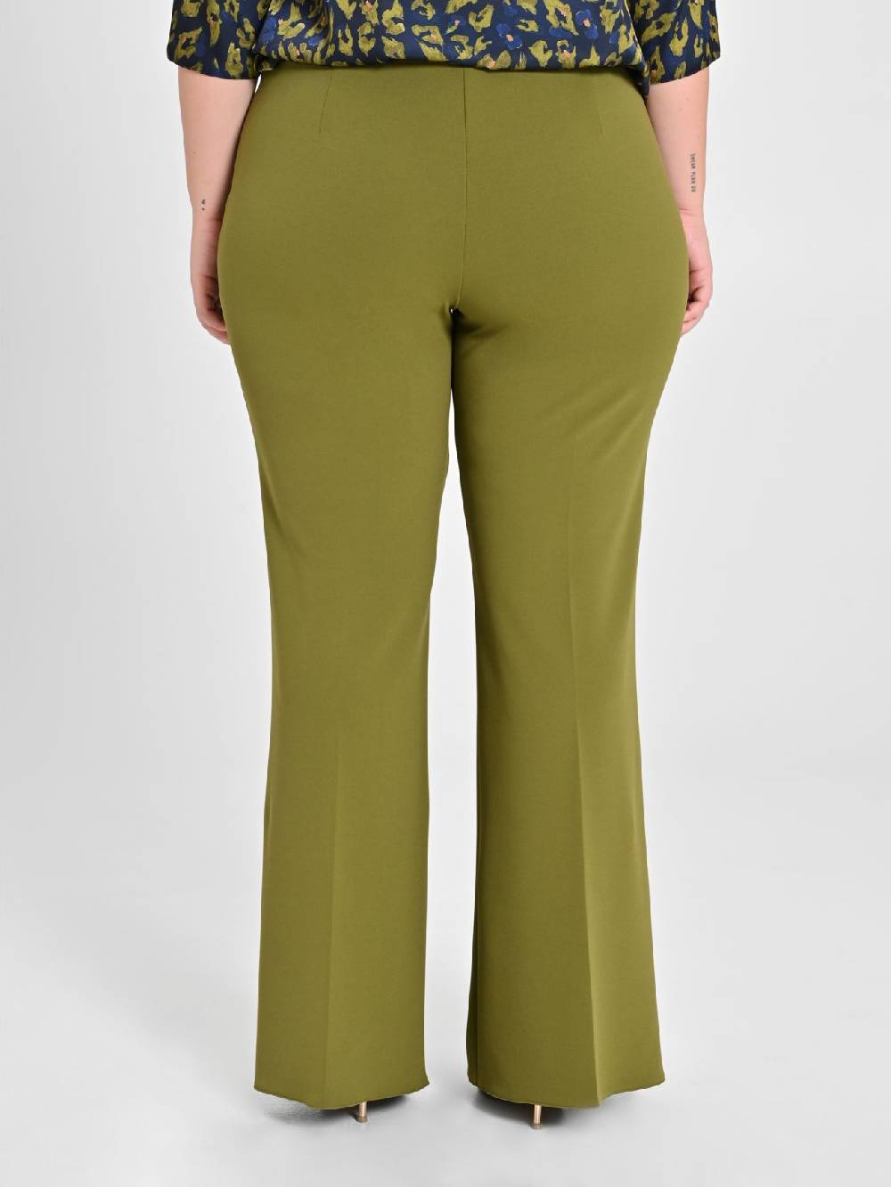 Rinascimento Pantaloni Curvy Verde Muschio Presa
