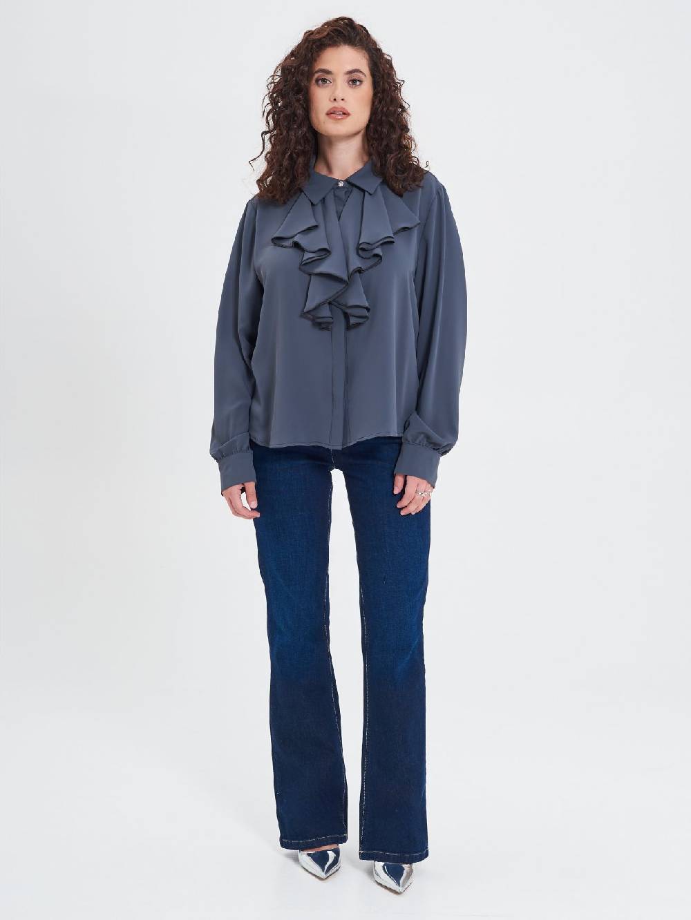 Rinascimento Camicia Curvy Volants Online