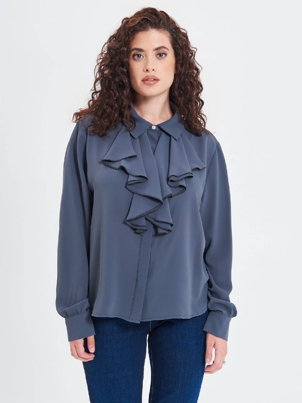 Rinascimento Camicia Curvy Volants Online