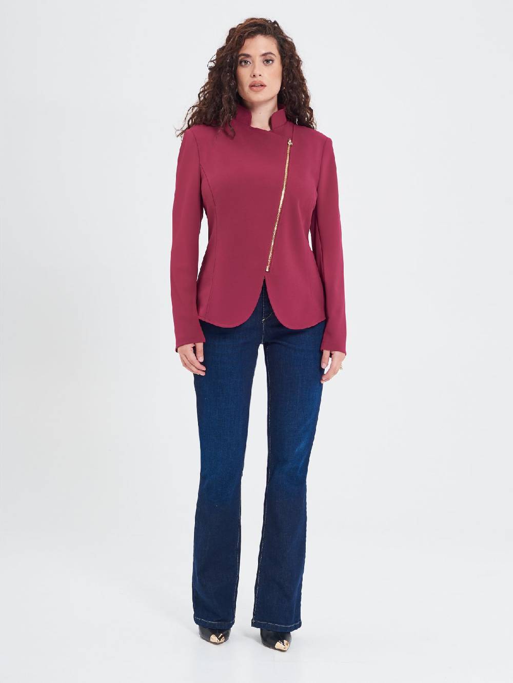 Rinascimento Giacca Curvy Bordeaux Hotsell