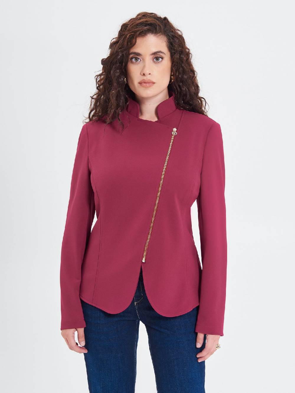 Rinascimento Giacca Curvy Bordeaux Hotsell