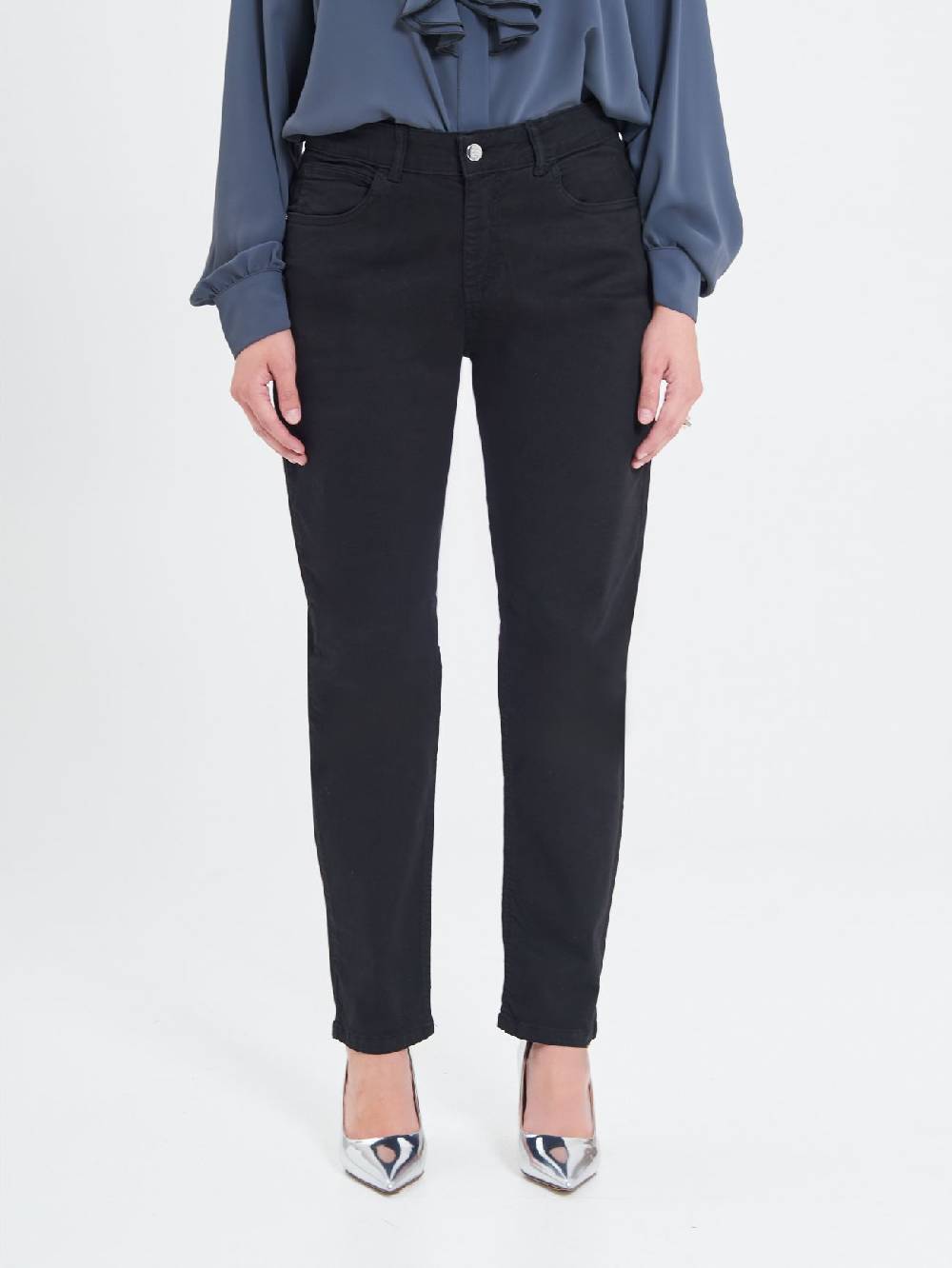 Rinascimento Jeans Curvy Neri 2025