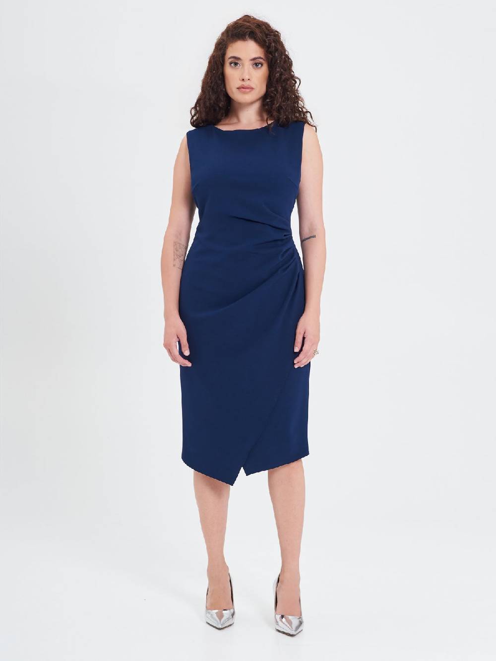 Rinascimento Tubino Curvy Drappeggiato Offerta natalizia