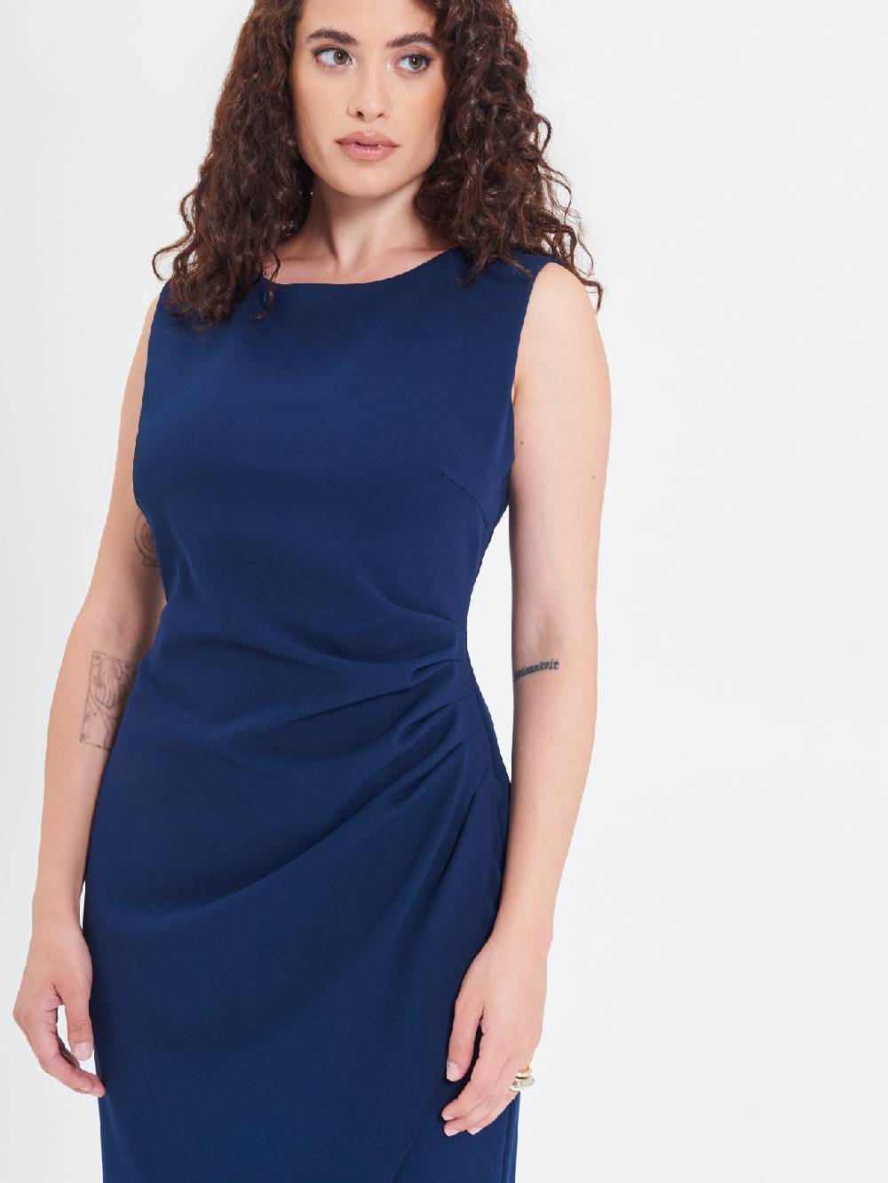 Rinascimento Tubino Curvy Drappeggiato Offerta natalizia