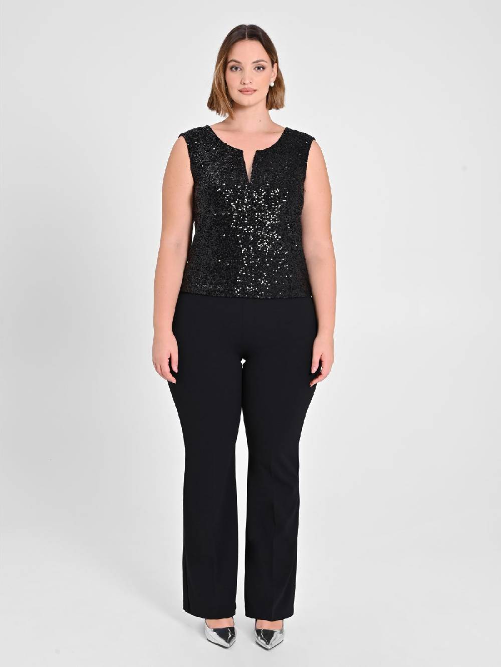 Rinascimento Top Curvy Paillettes Offerta San Valentino