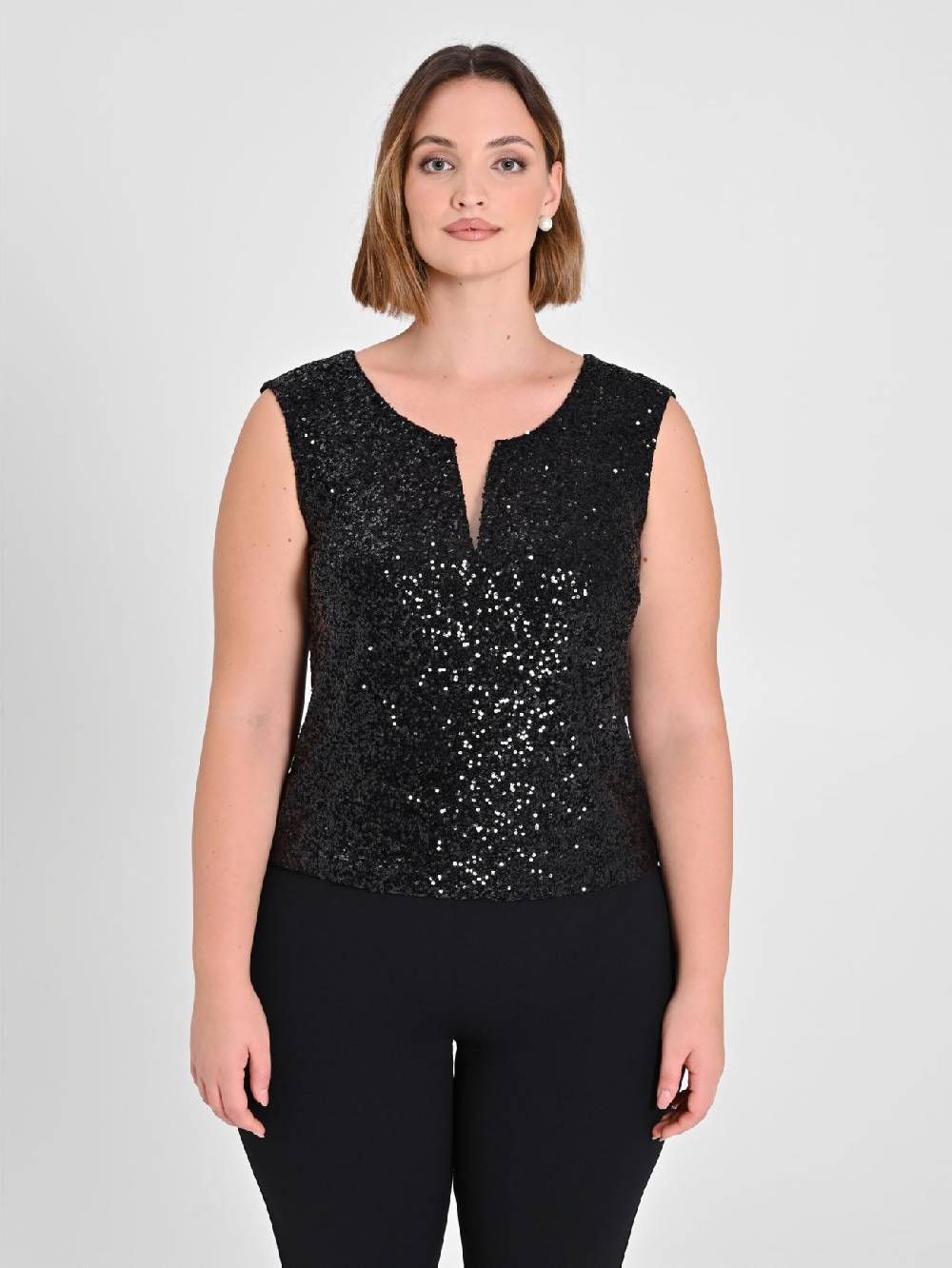 Rinascimento Top Curvy Paillettes Offerta San Valentino