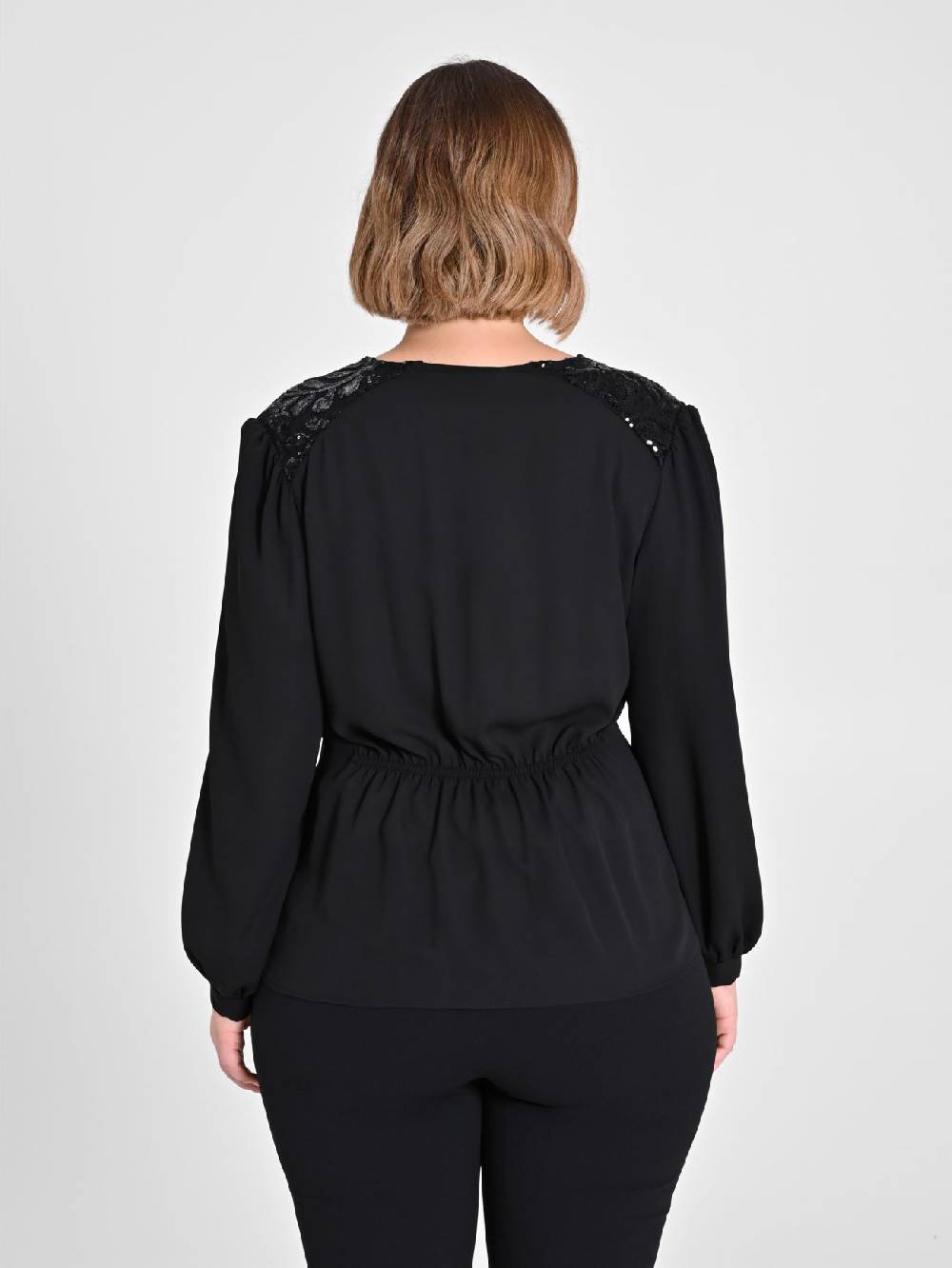 Rinascimento Blusa curvy con dettaglio paillettes Latest fashion