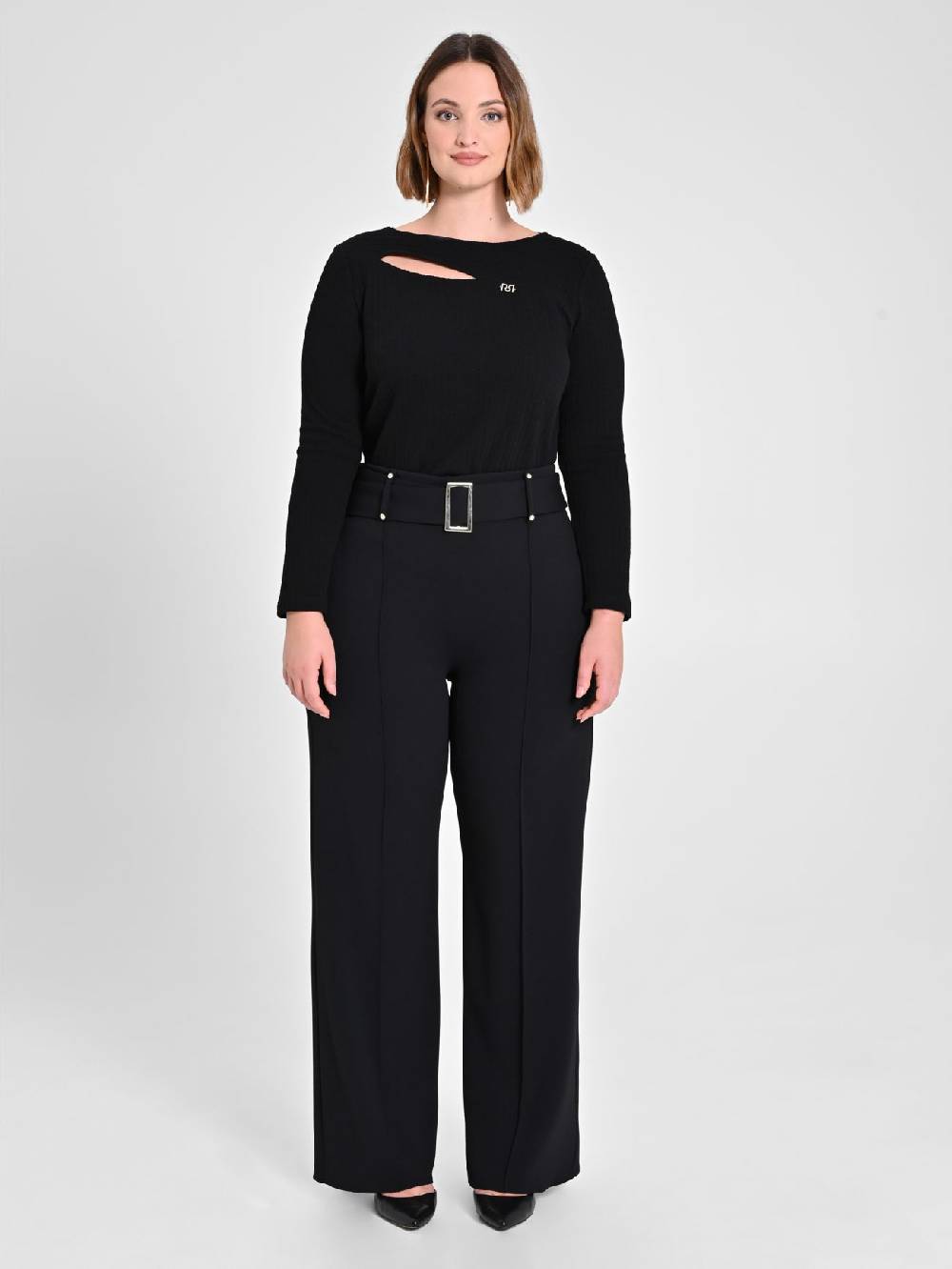 Rinascimento Pantaloni Curvy Neri Offerte esclusive