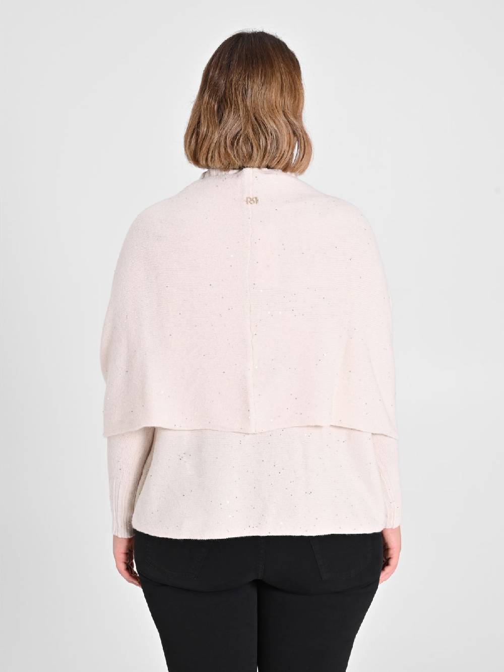 Rinascimento Collo in Maglia Curvy Scaldaspalle Beige Bestseller
