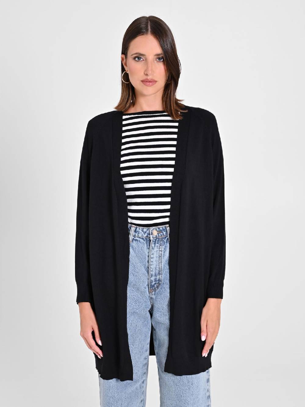 Rinascimento Cardigan Nero in Maglia Ultimi due giorni