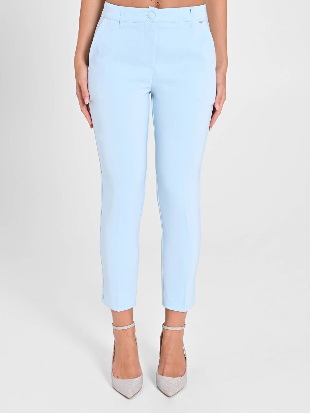 Rinascimento Pantaloni Skinny Azzurri Only for today