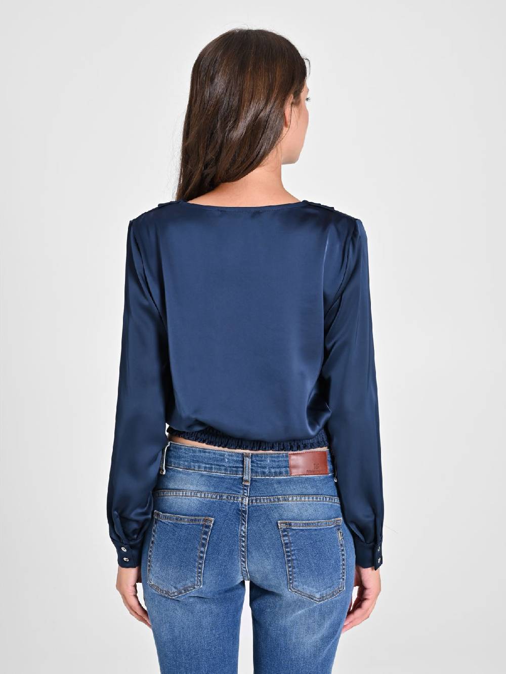 Rinascimento Blusa incrociata in Raso Fino Al -60%