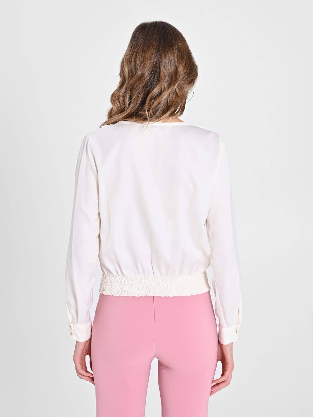 Rinascimento Blusa incrociata in Raso Shopping Online