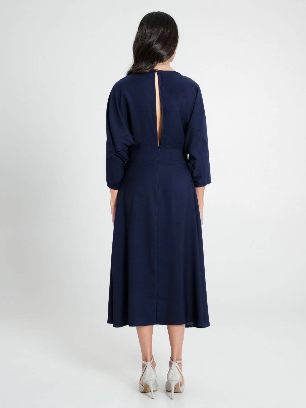 Rinascimento Abito Midi con Maniche Kimono In Vendita