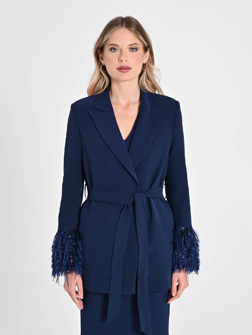 Rinascimento Giacca Piume Lurex Saldi