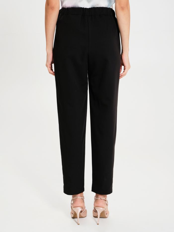 Rinascimento Pantaloni Carota con Punto Smock Spedizione gratuita