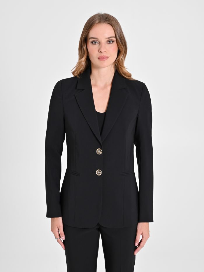 Rinascimento Giacca a Due Bottoni in Tessuto Tecnico Donna Sconto di tempo limitato