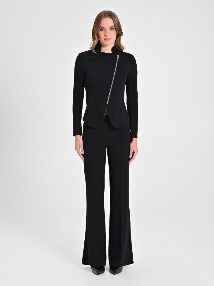Rinascimento Giacca zip in scuba crèpe Donna Offerta esclusiva