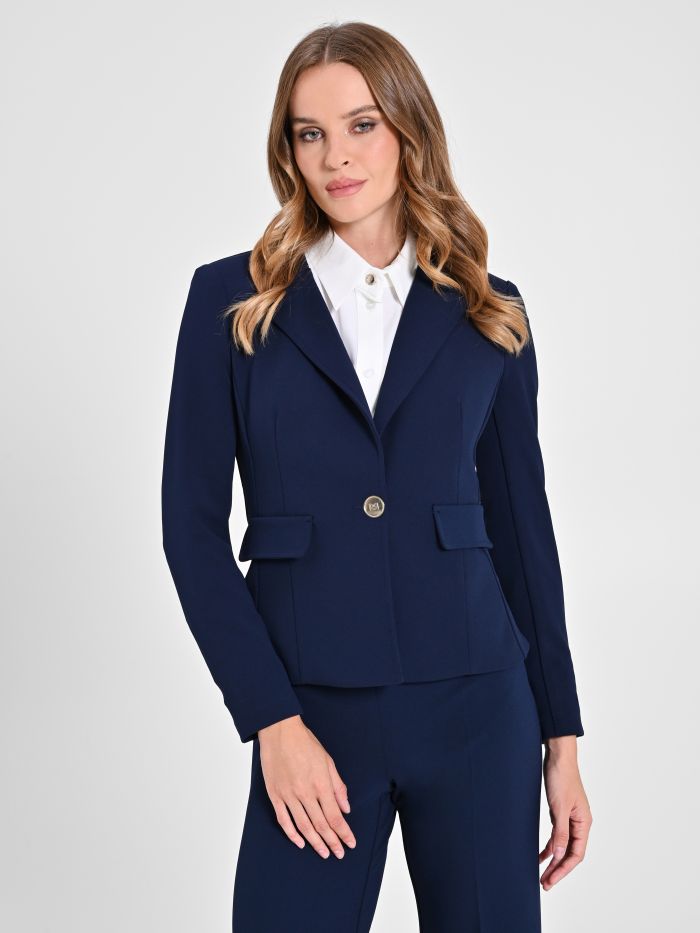 Rinascimento Giacca monobottone in scuba crèpe Cyber Monday