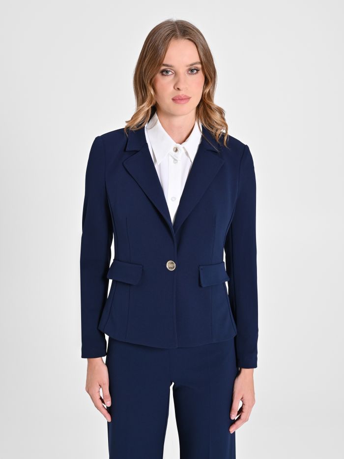 Rinascimento Giacca monobottone in scuba crèpe Cyber Monday
