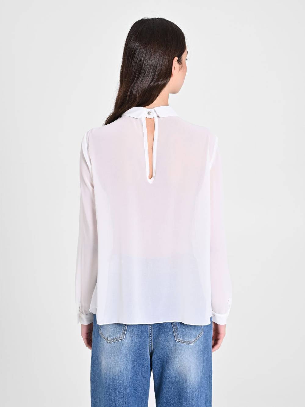 Rinascimento Blusa con Nastri Ritorno libero
