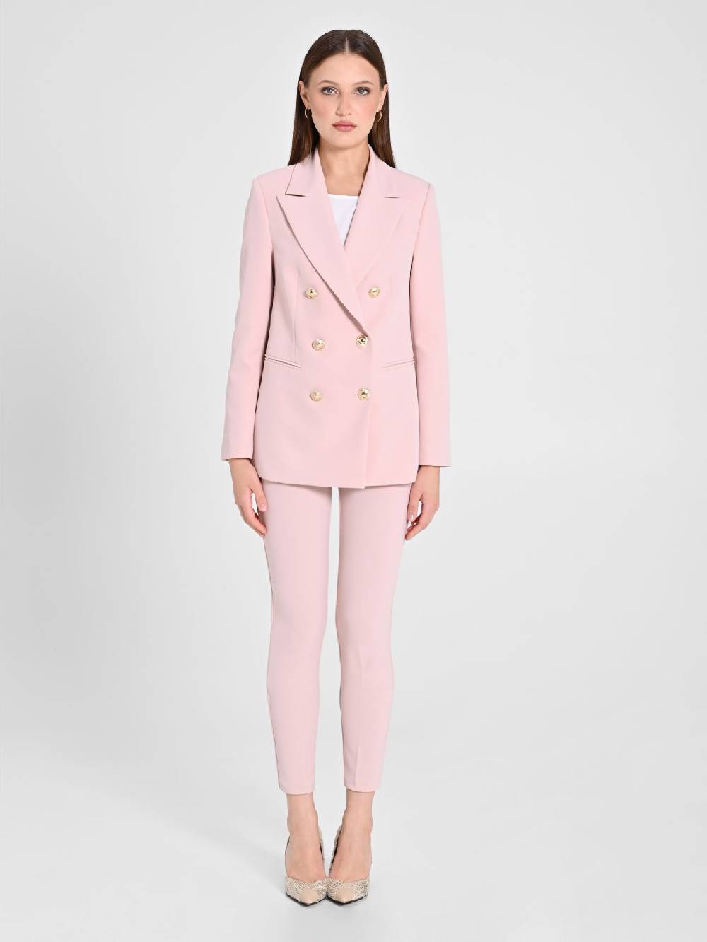 Rinascimento Giacca Doppiopetto Rosa Donna Only for today