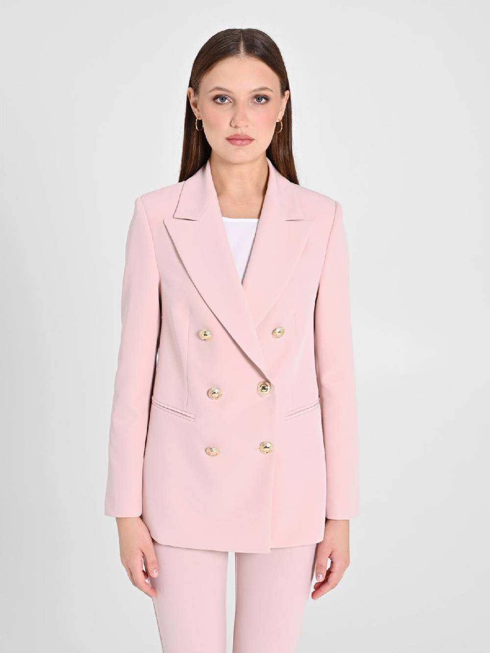 Rinascimento Giacca Doppiopetto Rosa Donna Only for today