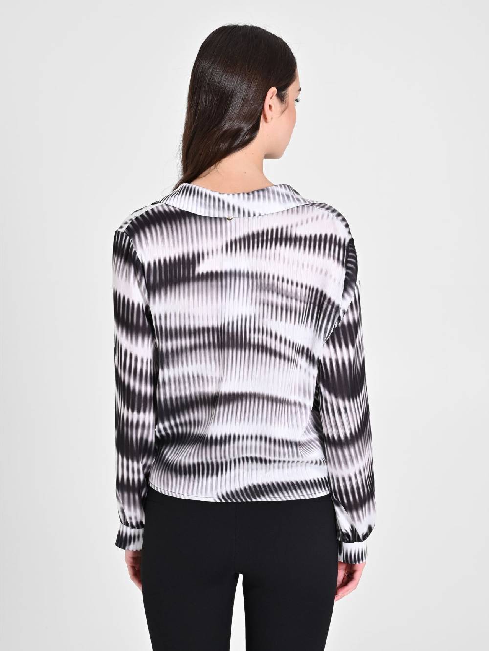 Rinascimento Blusa stampa Astratta Sostegno trimestrale