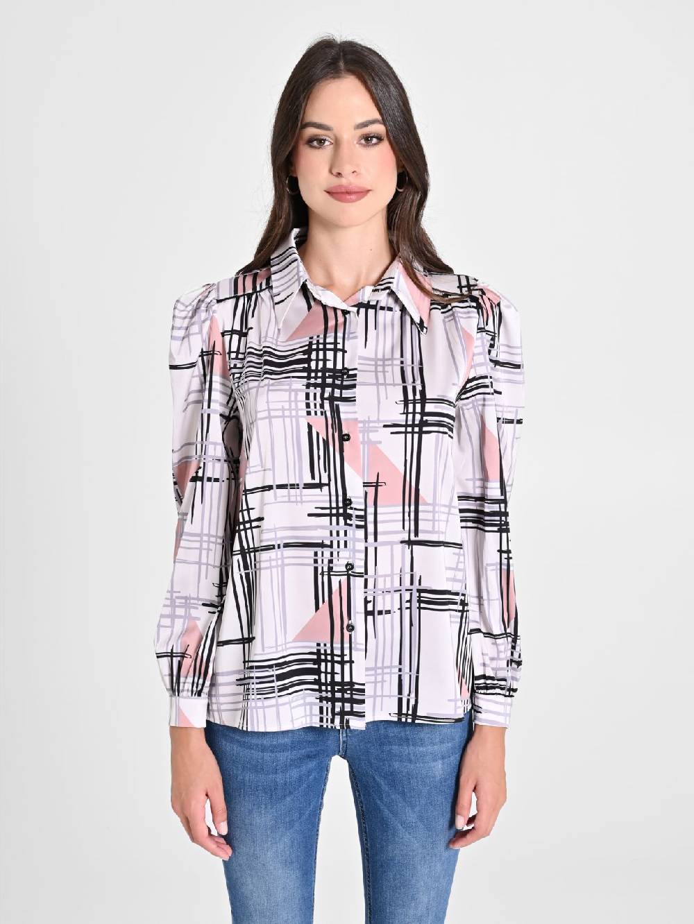 Rinascimento Camicia stampa Geometrica Fino al 55% di sconto