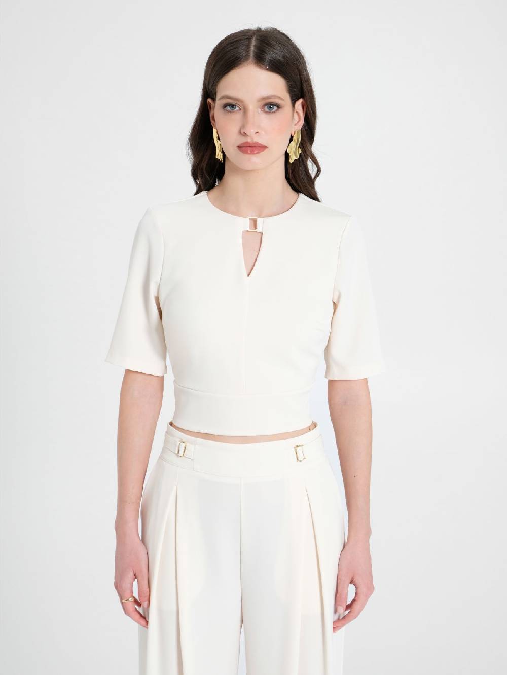 Rinascimento Blusa con Fibbia Trasporto libero internazionale