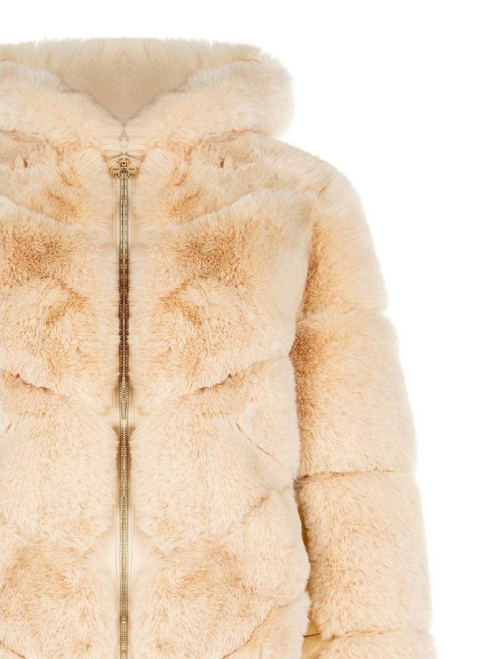 Rinascimento Giacca effetto Pelliccia Beige 50% di sconto per tempo limitato